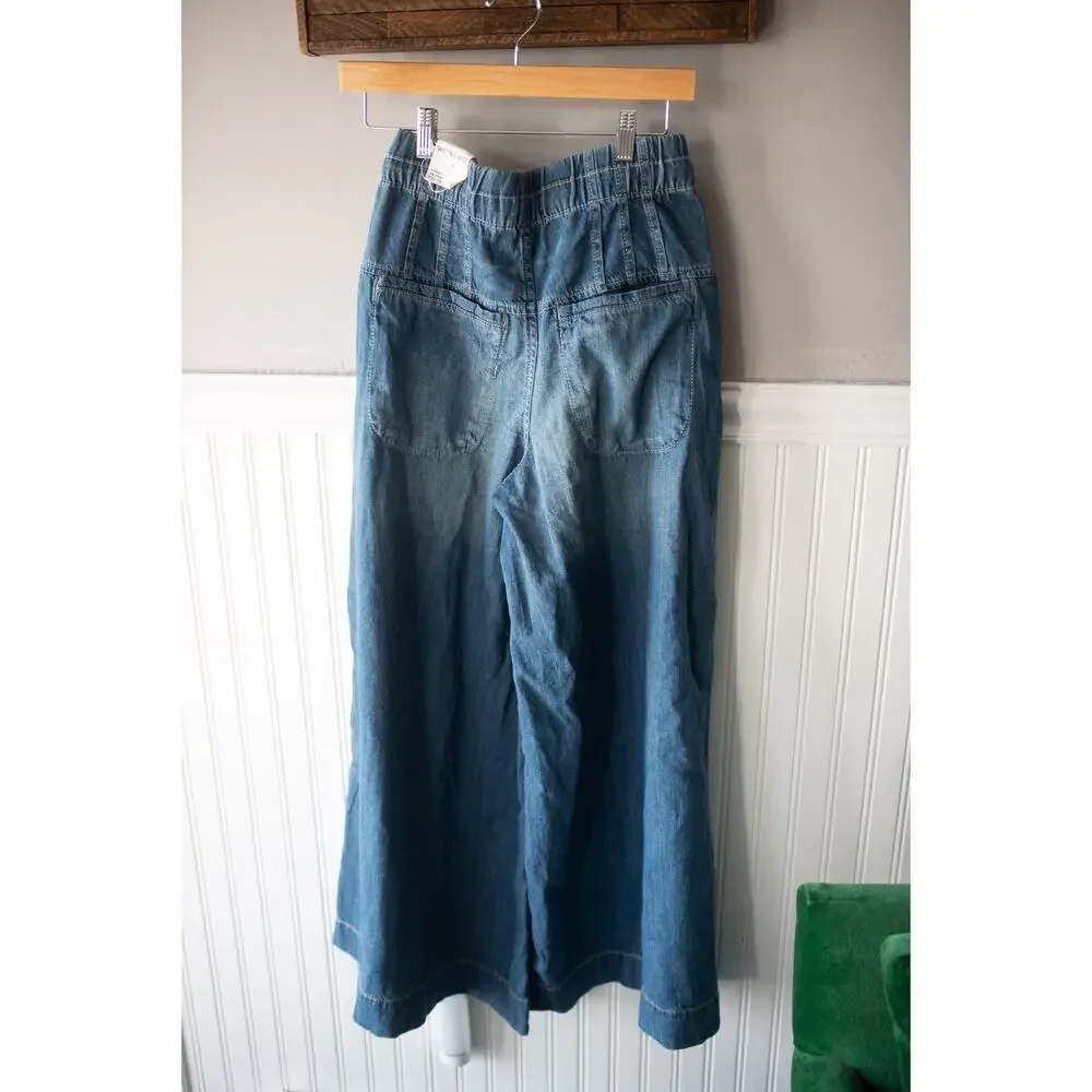 Free People We The Free Forget Me Knot Pull-On Jeans XS NWT - Picture 4 of 4